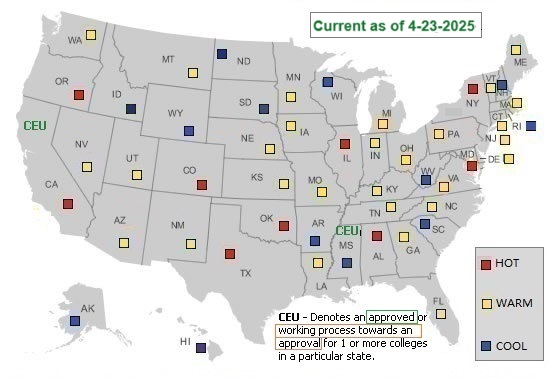 clickable USA map